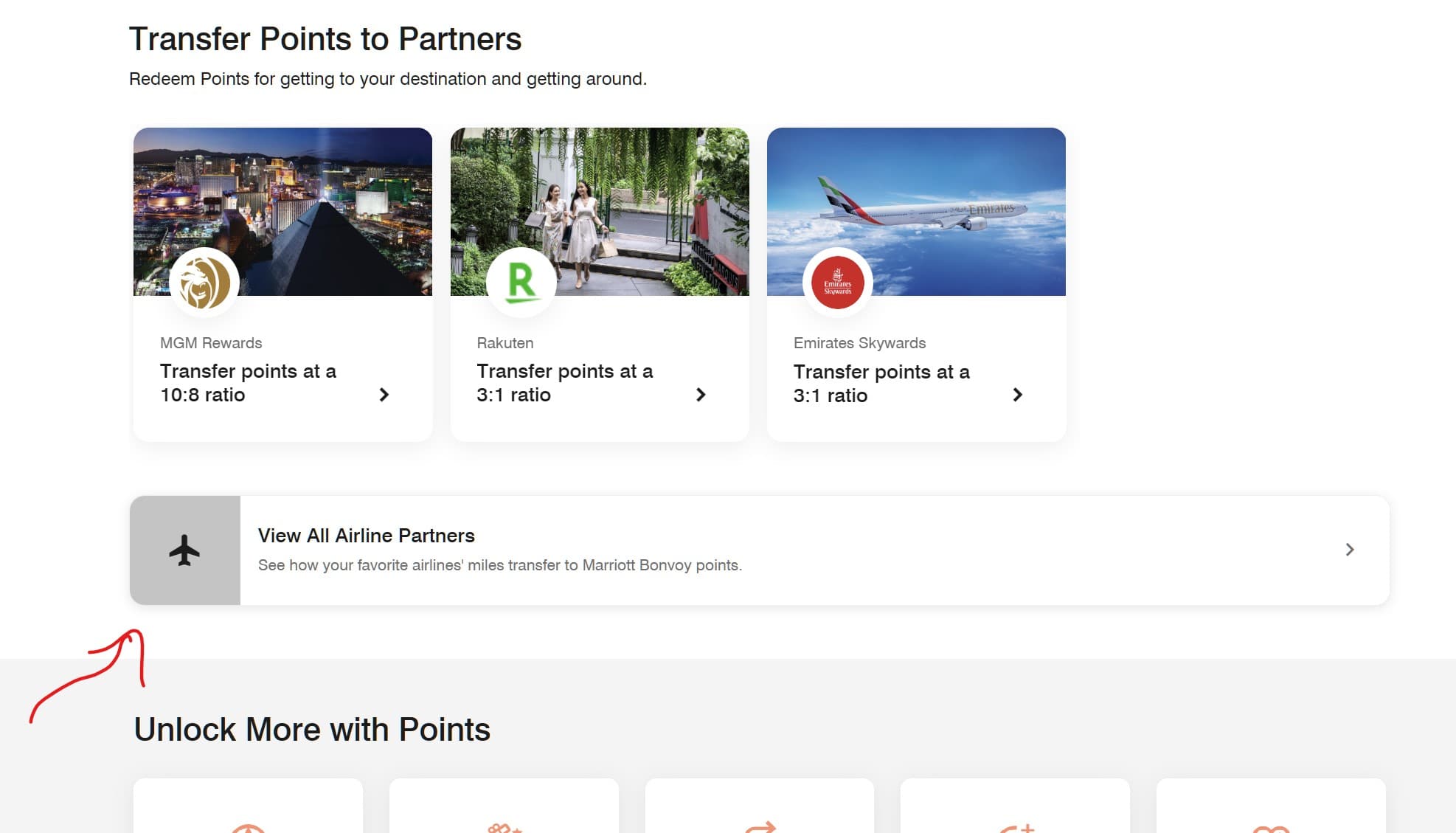 Click View All Airline Partners